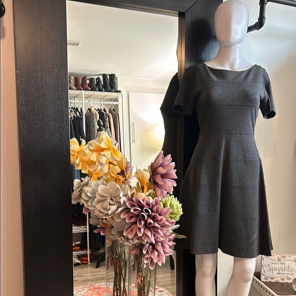 PAUL & JOE, Charcoal Mini Dress in size 8